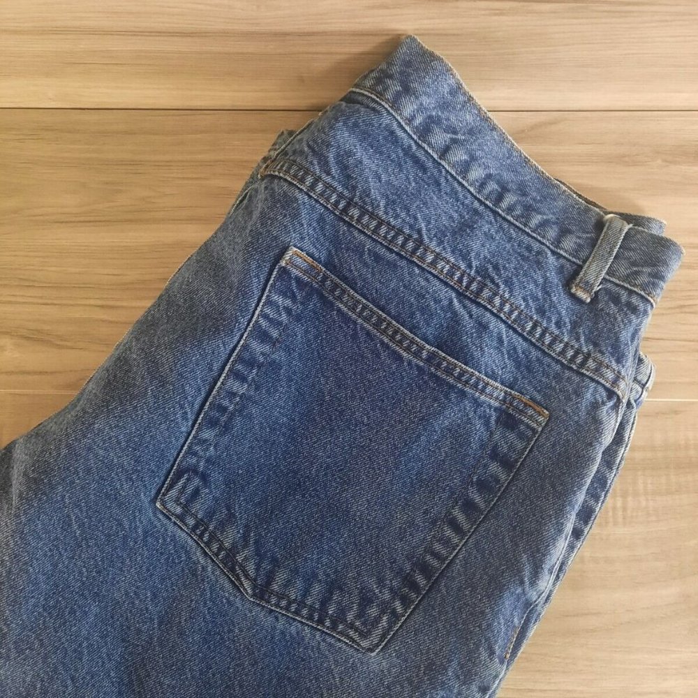 Burry Lane for Men Men's 40W Flannel Lined Medium Washed Blue Jeans